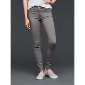 Gap Grey High Rise Skinny Jeans
